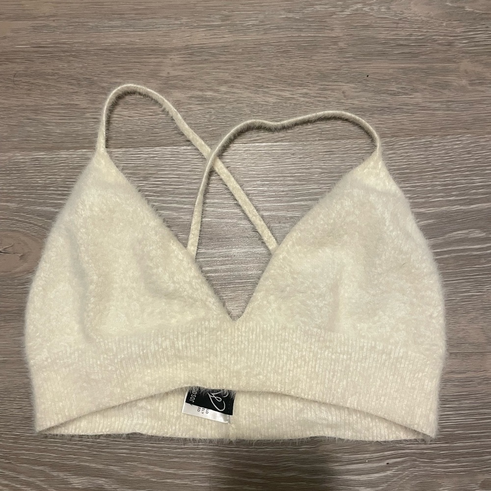 Fuzzy crop top